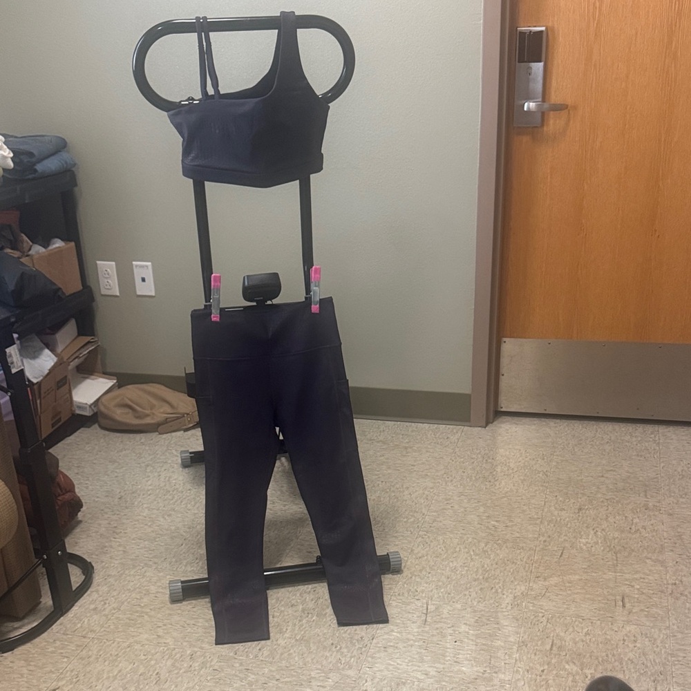 Matching purple activewear set by Zyia